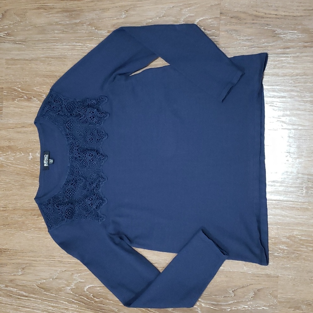 (XL) Buffalo David Bitton Soft Sweater Top Neutral Solid Color Cozy Comfortable